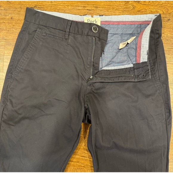 Perk Ink Blue Casual Slim Fit Stretch Feel Good Chinos‎ Pants Trousers Men 31x30 - Picture 4 of 10